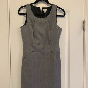 NWT J. Crew Portfolio Sheath Dress- Gray